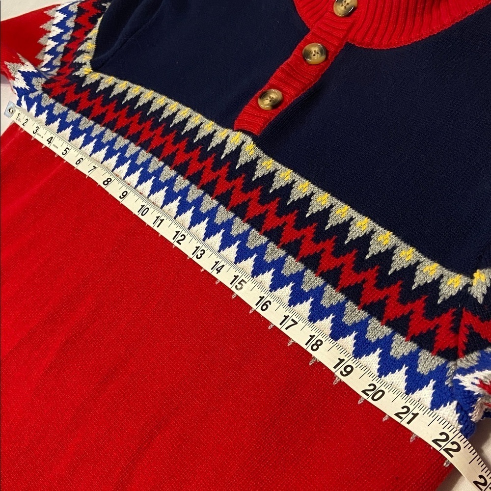 Club Room Mens Sophisticated Fair Isle Pullover Sweater tight knit Holiday XL - Picture 7 of 9